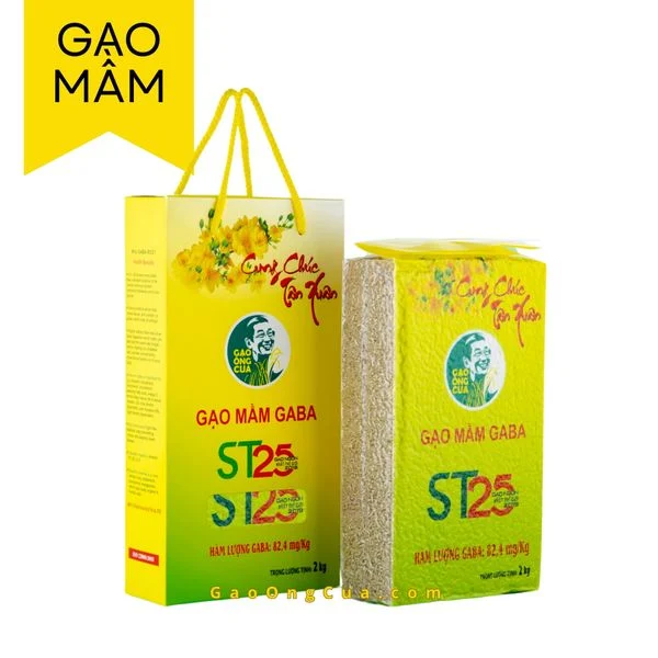 Gạo Mầm Gaba ST25 (hộp 2kg)